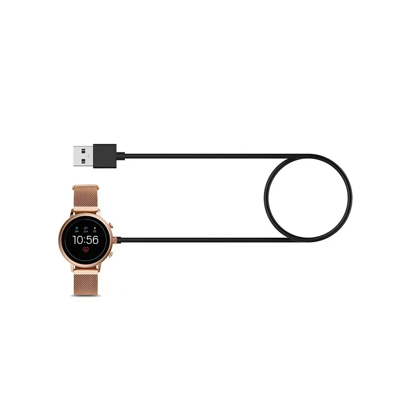 Фото USB-адаптер для зарядки смарт-часов Fossil Gen 4, 5, 6, Diesel, Michael Kors, Misfit, Vapor. Кабель для быстрой зарядки, док-станция. №4