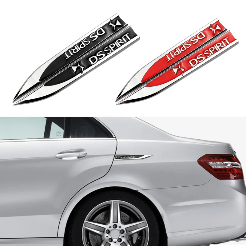 

Металлическая Наклейка на заднее крыло автомобиля, боковая наклейка, Эмблема двери, значок, наклейки с логотипом DS, Стайлинг для Citroen C4 Aircross, Cactus C3