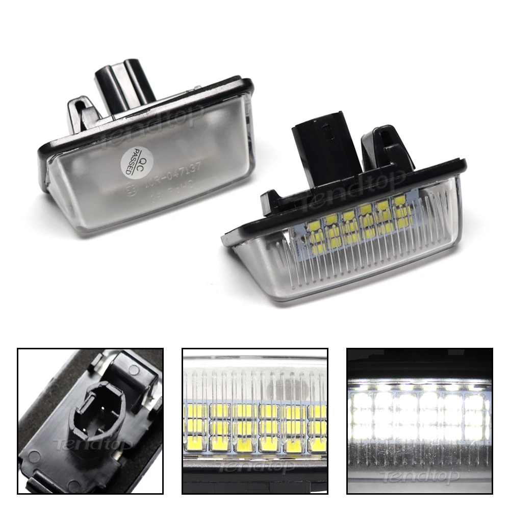 Автомобильный задний белый светодиодный светильник номерного знака лампа для