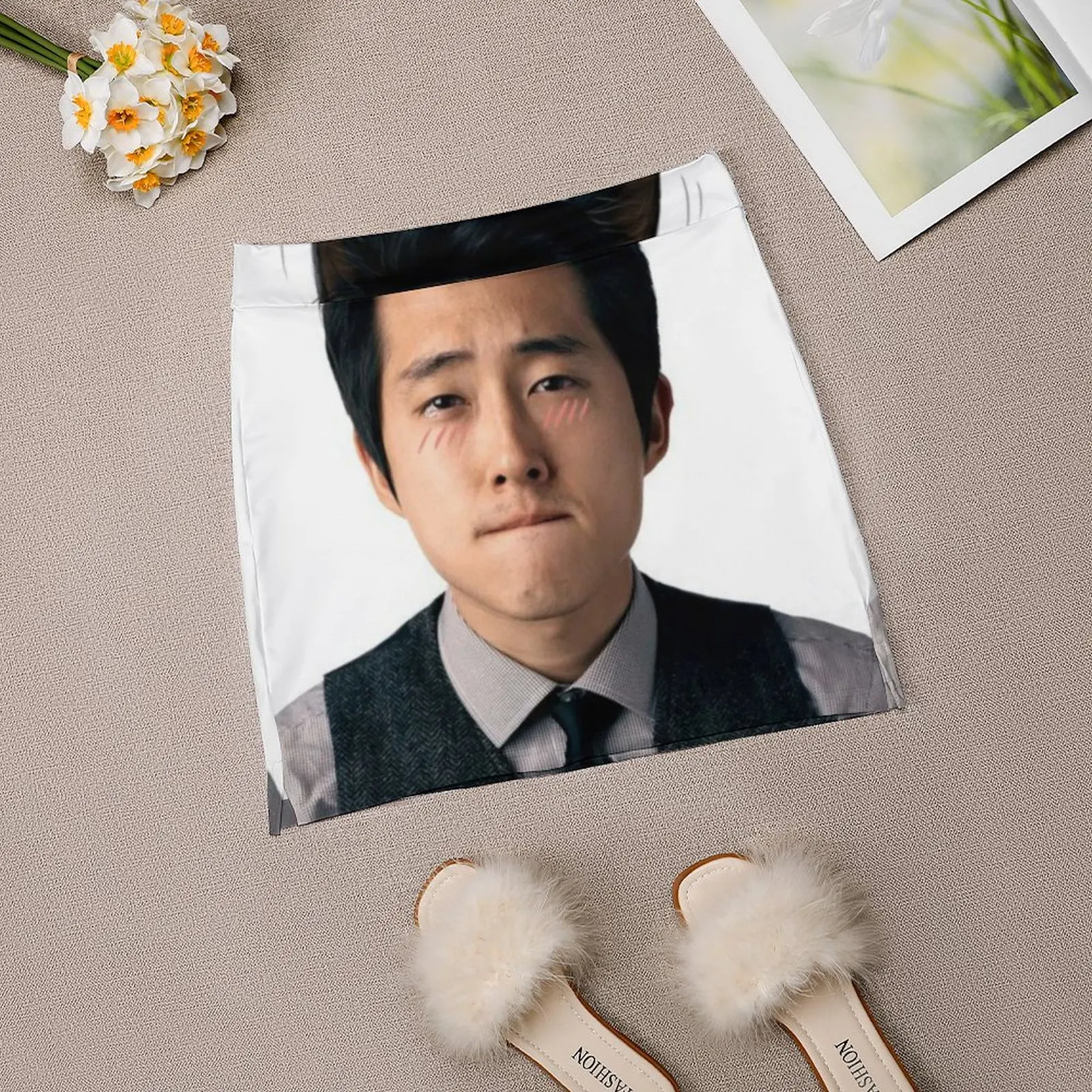 Мини-юбка Steven Yeun Glenn Rhee с котенком модная корейская одежда юбка для девочек