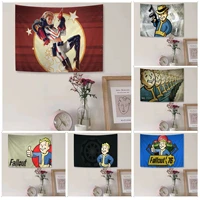game fallout 4 cartoon tapestry art printing japanese wall tapestry anime home decor