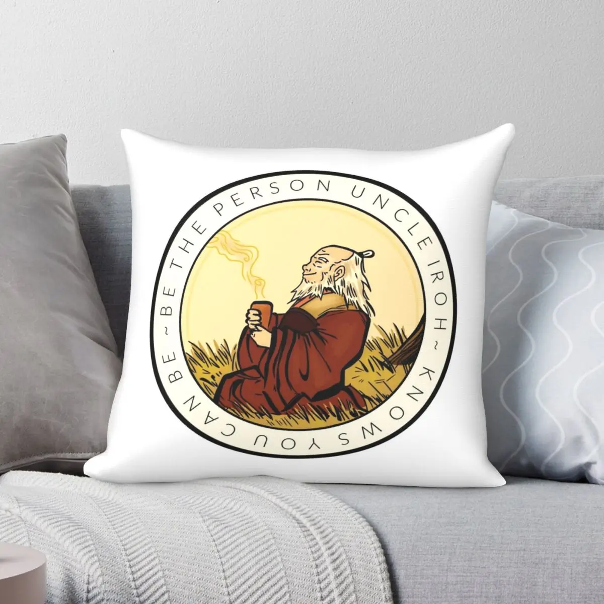 

Motivation From Uncle Iroh Square Pillowcase Polyester Linen Velvet Pattern Zip Decor Pillow Case Home Cushion Case