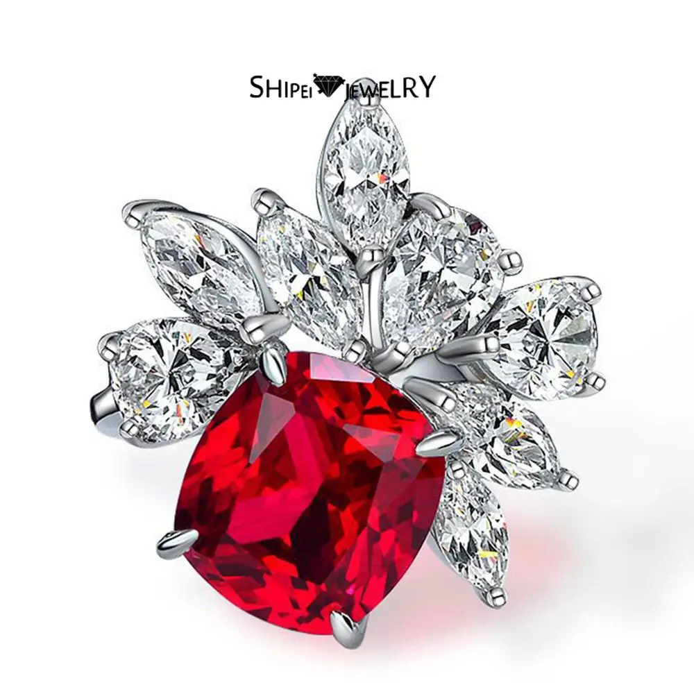 Свадебное кольцо Shipei 100% с искусственным Сапфиром И драгоценным камнем - купить по