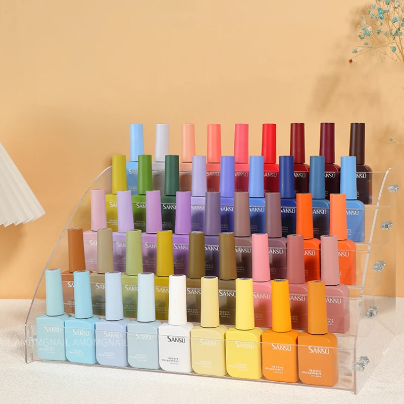 

New 4-7 Layer Acrylic Nail Polish Display Organizer Manicure Cosmetics Jewelry Display Stand Essential Oil Bottle Rack