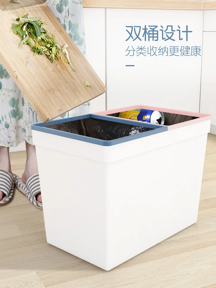 

Drawer Trash Can Desk Kitchen Big Plastic Bucket Trash Can Cube Storage Bins Kosze Do Segregacji Smieci Waste Bins BG50WB