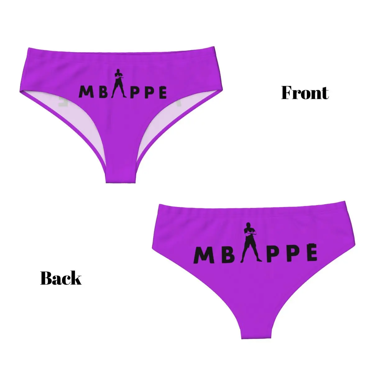 Футбольные трусики Mbappes на заказ женское комфортное эластичное французское