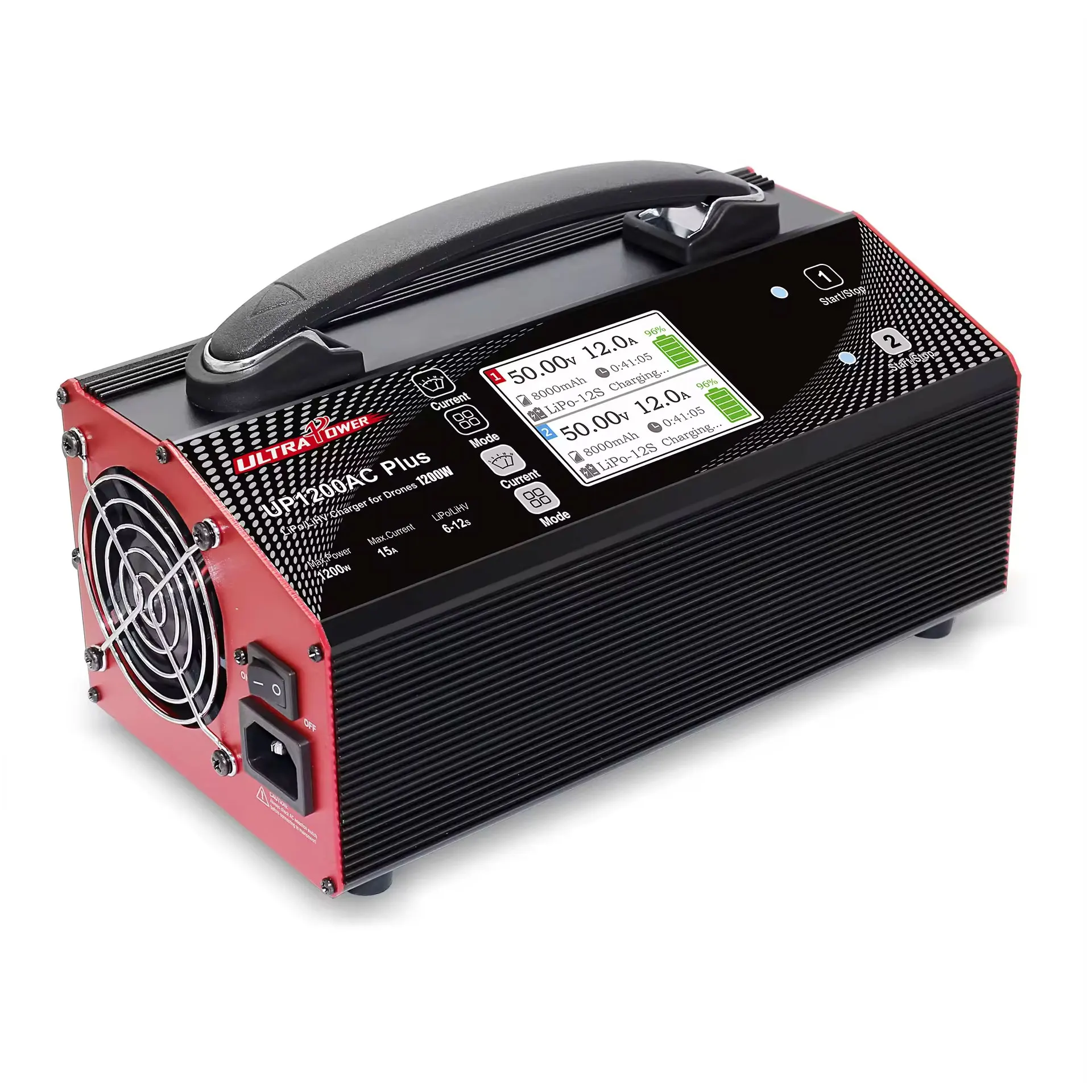 Фото UltraPower UP1200AC PLUS 1200 Вт 15 А двухканальная машина для защиты растений зарядное устройство БПЛА дроны для заводских самолетов №3