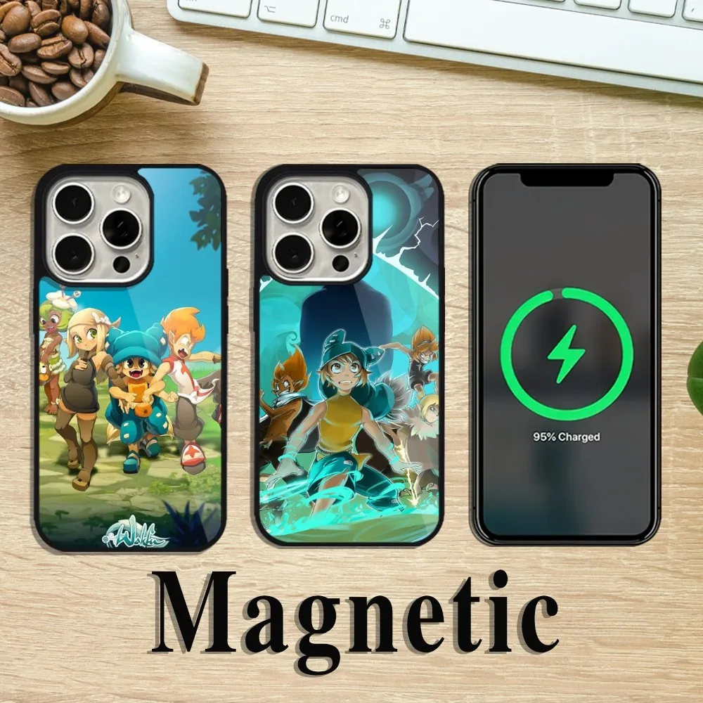 G-Game W-Wakfu A-Adventure чехол для телефона iPhone 11 12 13 14 15 Pro Max Plus Magsafe Магнитная Беспроводная