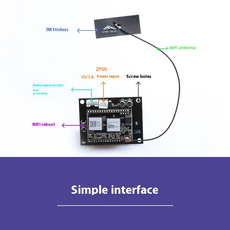 Плата расширения насоса wb05 ЦАП ESS9023 I2S OUT оптического коаксиального выхода входа
