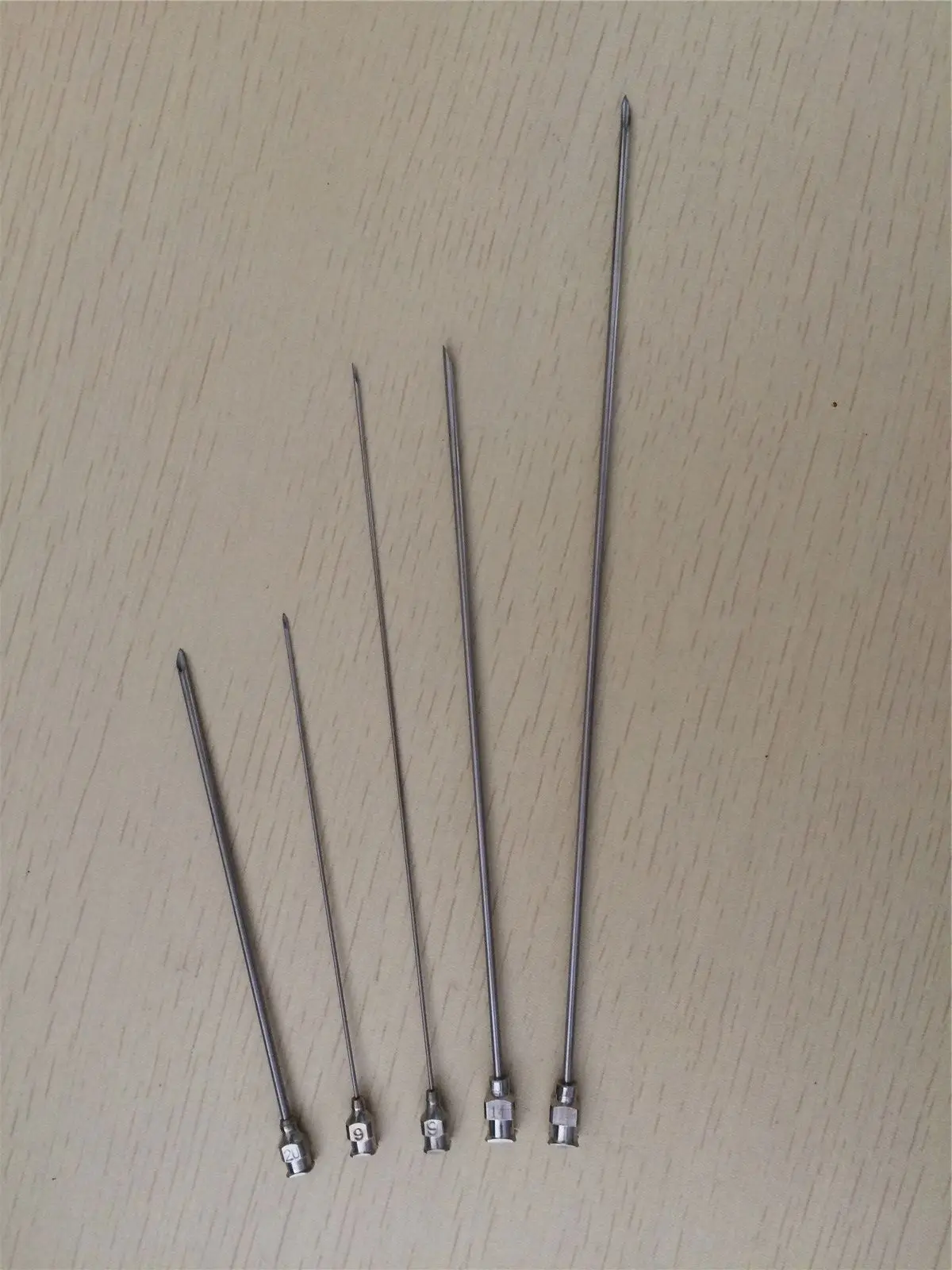 

5pcs 150mm Long 25G To 13G (0.5mm To 2.5mm OD) Stainless Steel Syringe Needle Dispensing Needle Lab Experiment Needle Sharp End