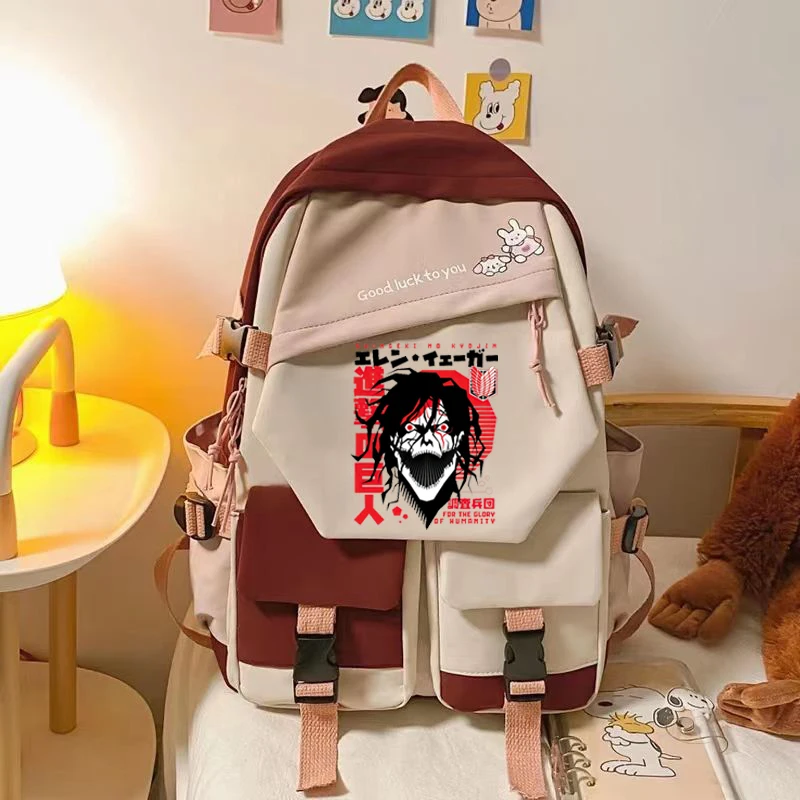 Аниме Атака Титанов Shingeki No Kyojin Eren Yeager новинка школьные сумки для девочек школьная