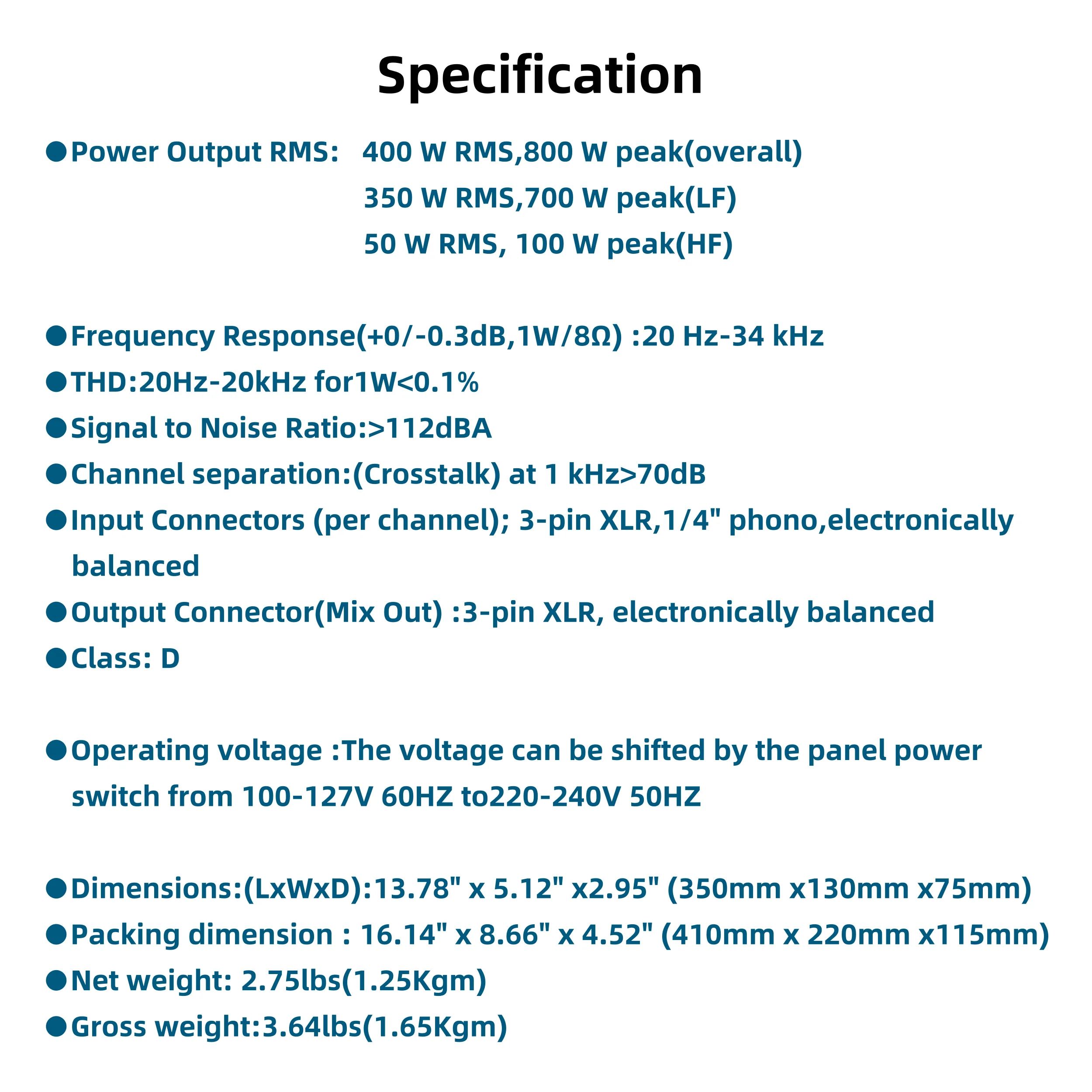 Сменные модули усилителя LASE SRM 350 V2 для динамика с питанием от Mackie V1