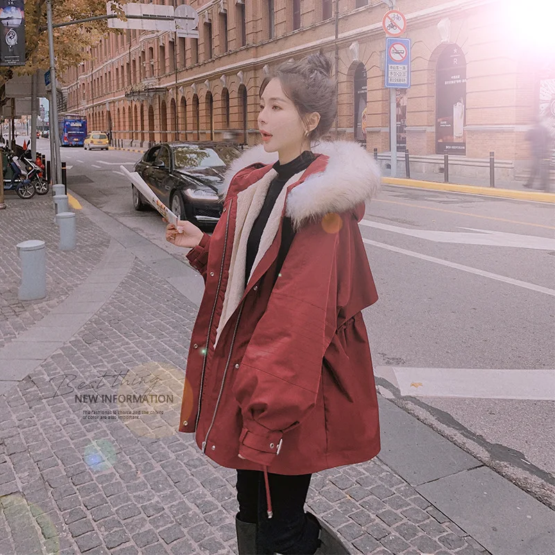 Winter Style Overcomes Cotton Clothes Women's Plush Thickened Short Cotton Jacket