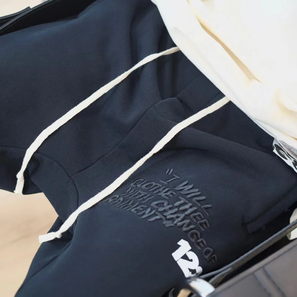 

2023ss High Street Vintage Patchwork Printed Shorts Casual Embroidery Pants Sweatpants Y2k Streetwear Men's Clothes Clothing