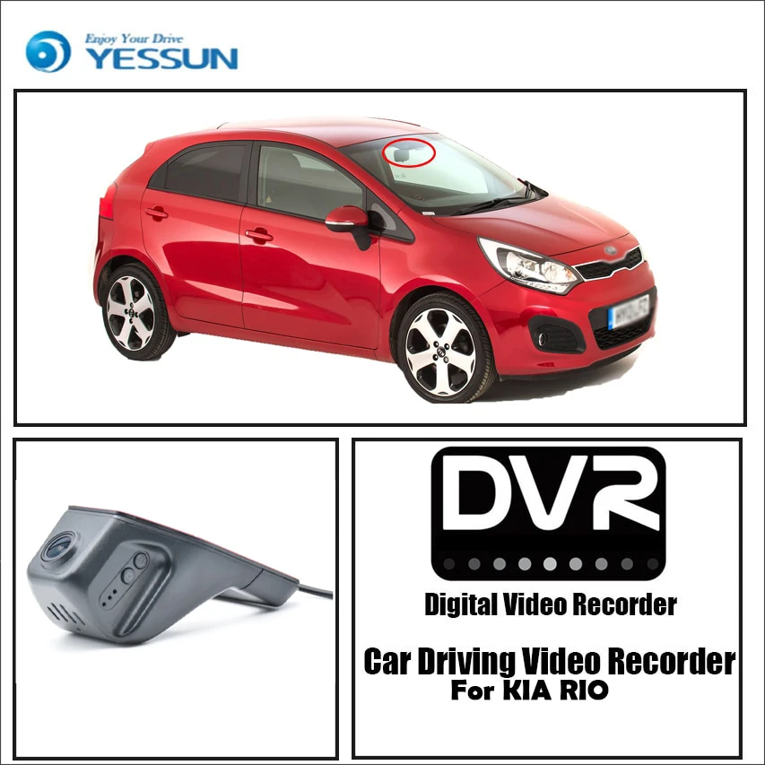 

YESSUN для KIA RIO автомобильный видеорегистратор для вождения видео регистратор мини управление приложение Wifi камера регистратор видеорегистратор ночное видение