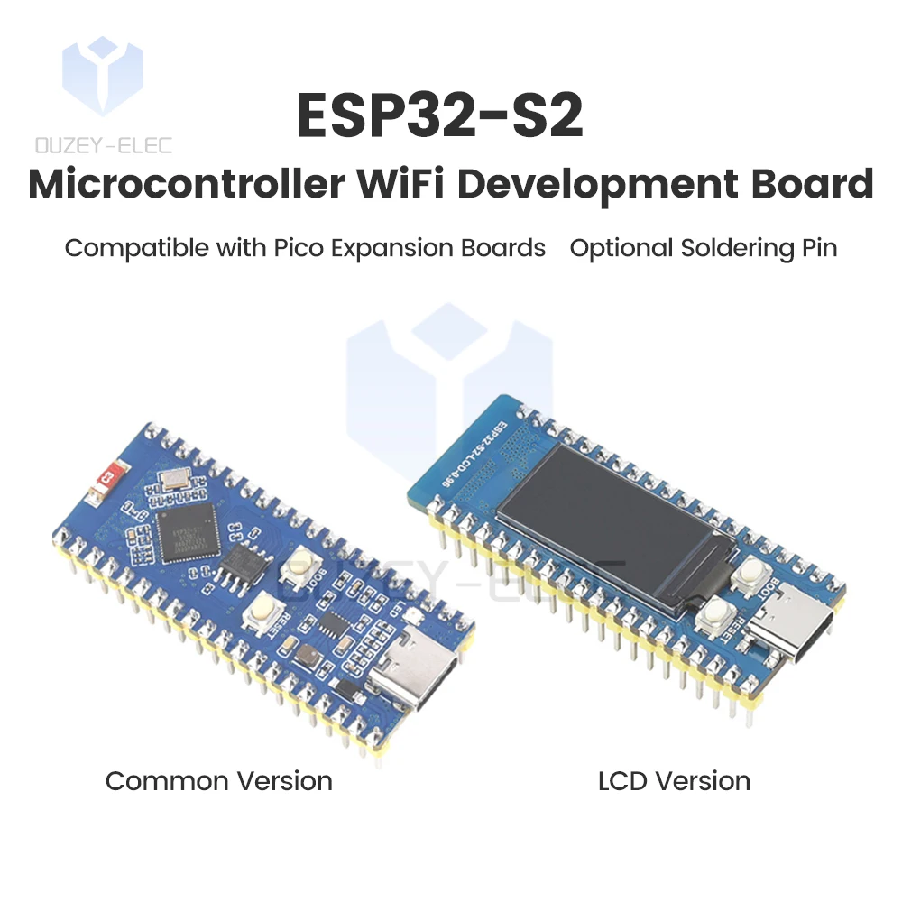 Esp32-S2 Pico 0 96 "макетная плата с ЖК-дисплеем для разработки Wi-Fi микроконтроллер