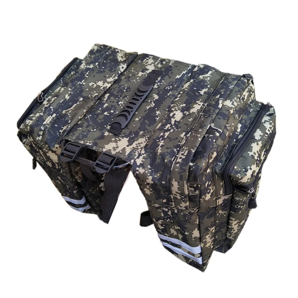 

Saddle Camo Rear Canvas Trunk Bag for Mountain Cycling Bike (Blue)