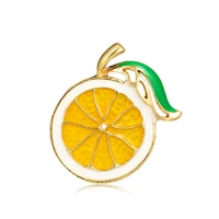 newest enamel lemon brooch women men brooch pin summer fruit brooches fashion jewelry dress coat gift bijoux femme