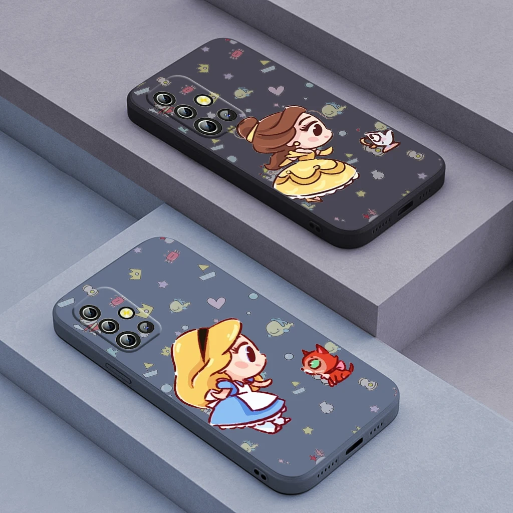 

Disney Princess Ariel For Samsung A04 S A71 A51 A42 A41 A30 A32 A21S A12 A11 A01 A02 4G 5G Liquid Rope Phone Case