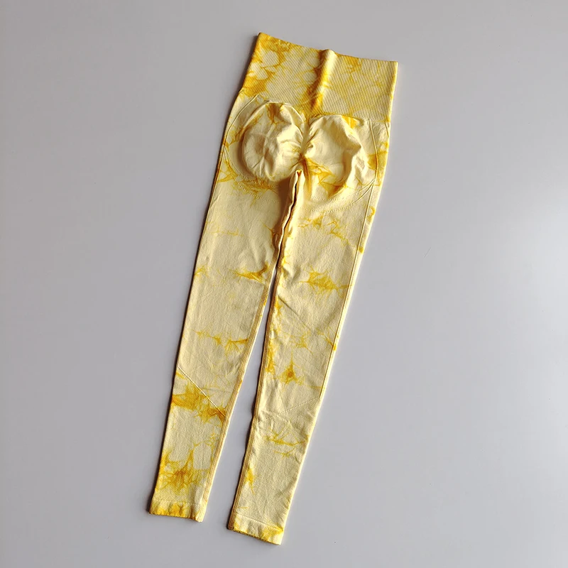 Tie dye Yoga Pants Sport Leggings Women Seamless High Waist Push Up Woman Tights Fitness Workout Leggins Gym Clothing