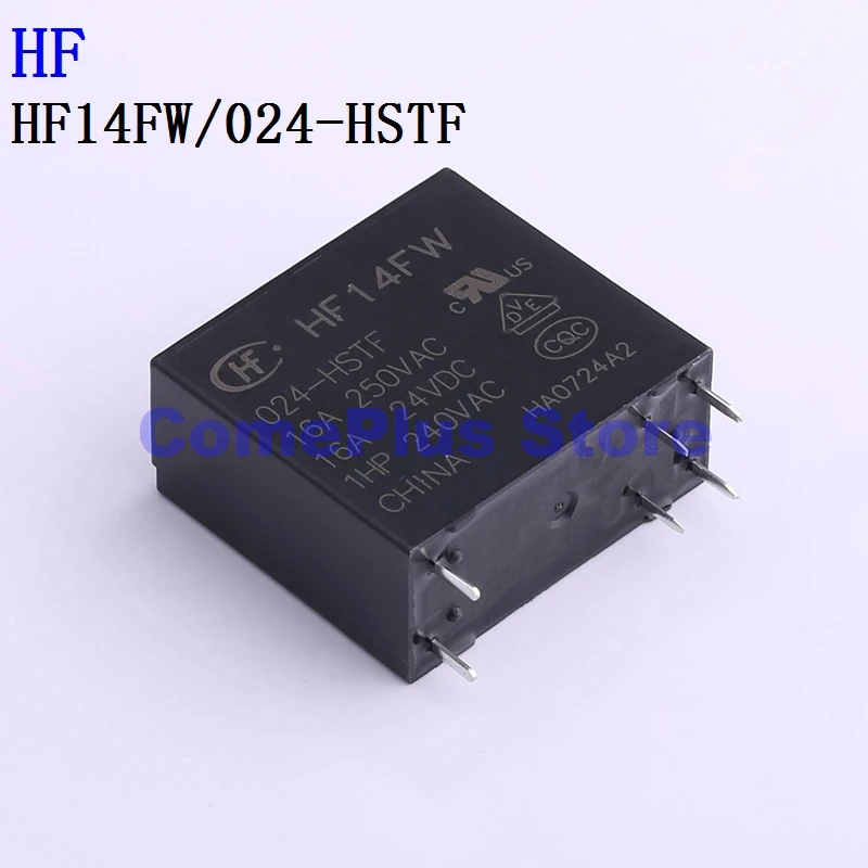 5 шт., реле мощности HF HF14FW/024-HSTF