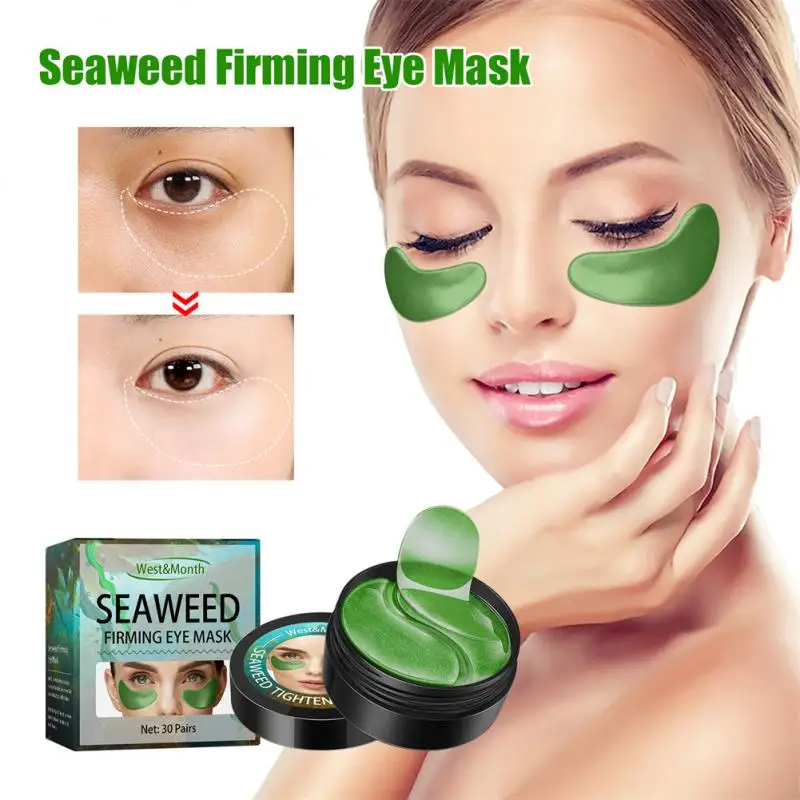 

Collagen Eye Skin Care Products Eye Patches Eye Mask Seaweed Hydrating Anti Dark Circles Eyes Bags Wrinkle Removal Eye Patch