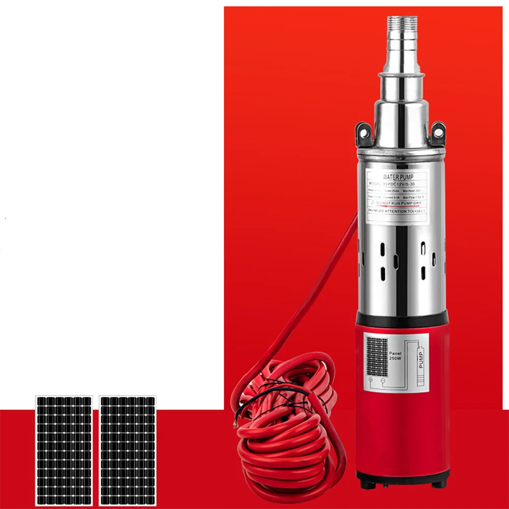 Водяной насос на солнечной батарее 220 Вт 12 В 260 24 с кабелем 9 м