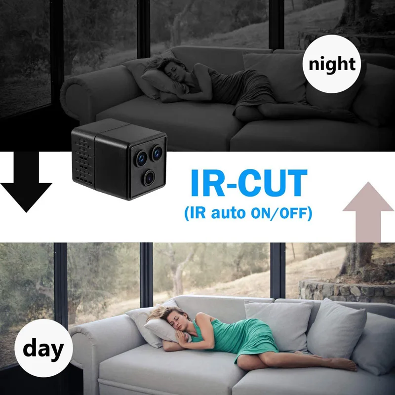 Мини-камера видеонаблюдения беспроводная компактная с Wi-Fi | Безопасность и