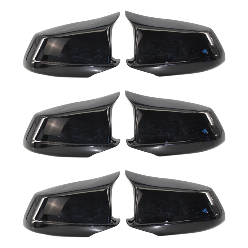 

Черные Зеркальные Чехлы для Bmw 5 Series F10/F11/F18 Pre-Lci 11-13, 3 пары, сменные боковые зеркальные крышки