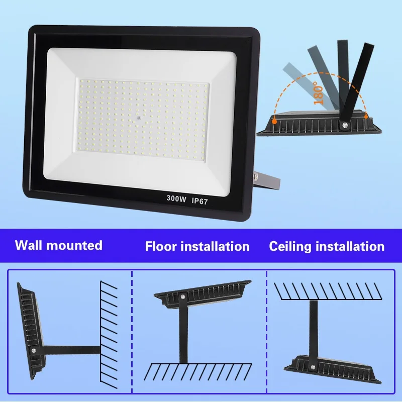 Светодиодный прожектор для наружного освещения высокой мощности 150 Вт 200 300 400