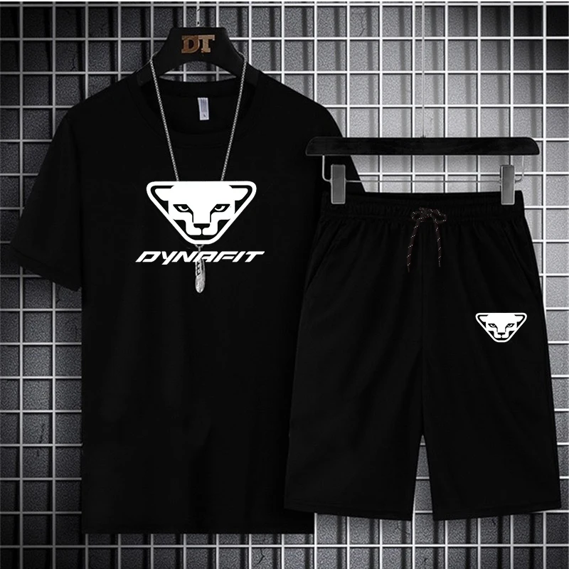 

DYNRFIT Summer Men's suit Sports shorts suit Breathable pants fitness competition training basketball T-shirt Shorts Sets