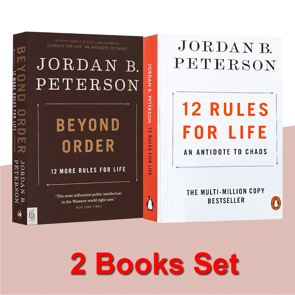 

2 Books: Beyond Order & 12 Rules for Life by Jordan B. Peterso Popular Applied Psychology Philosophy of Ethics & Morality