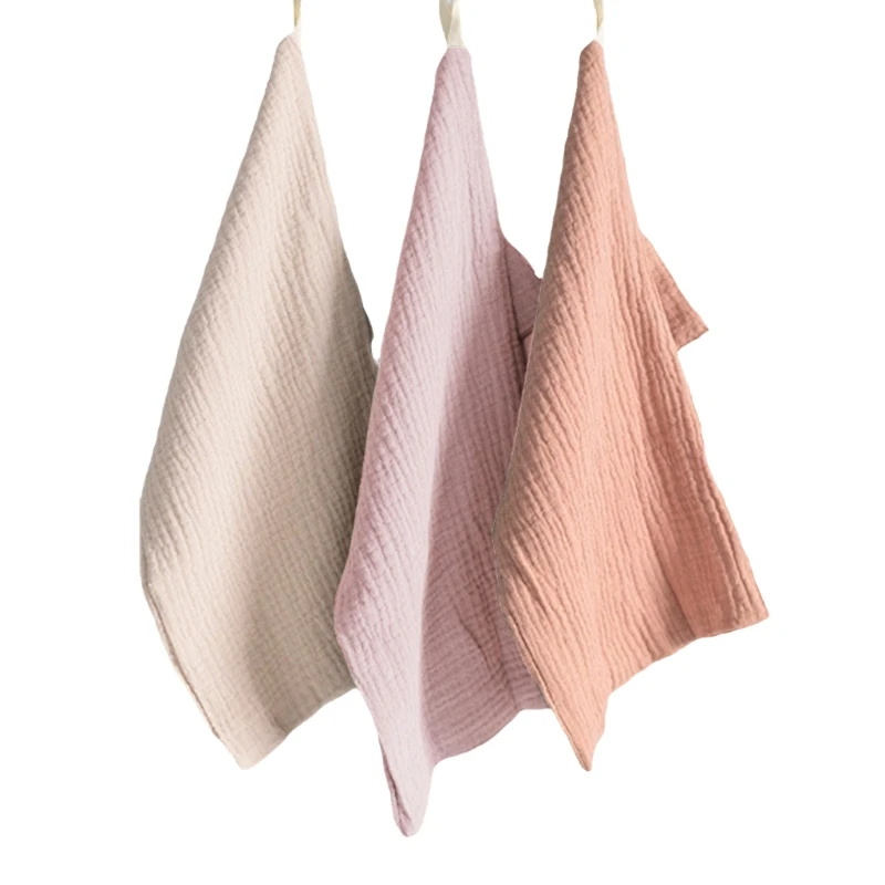 

3 шт., детское дышащее полотенце для лица, с крючком для подвешивания