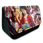 Аниме цельный кошелек для монет Чехол-Карандаш Чехол с двойной молнией канцелярский чехол сумка косметичка