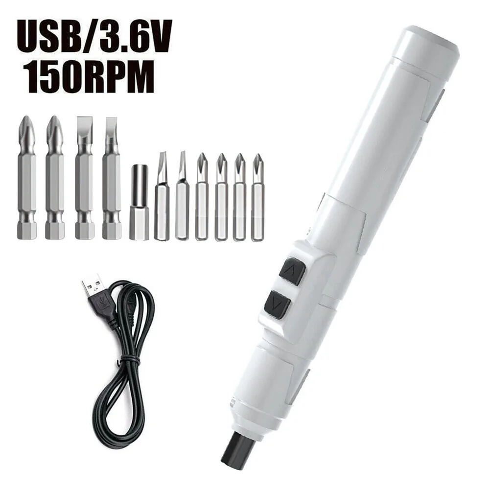 

Cordless Electric Screwdriver Set Drill Driver Bits 3.6V Rechargeable Kit Short Circuit Protection Durable Power Tool