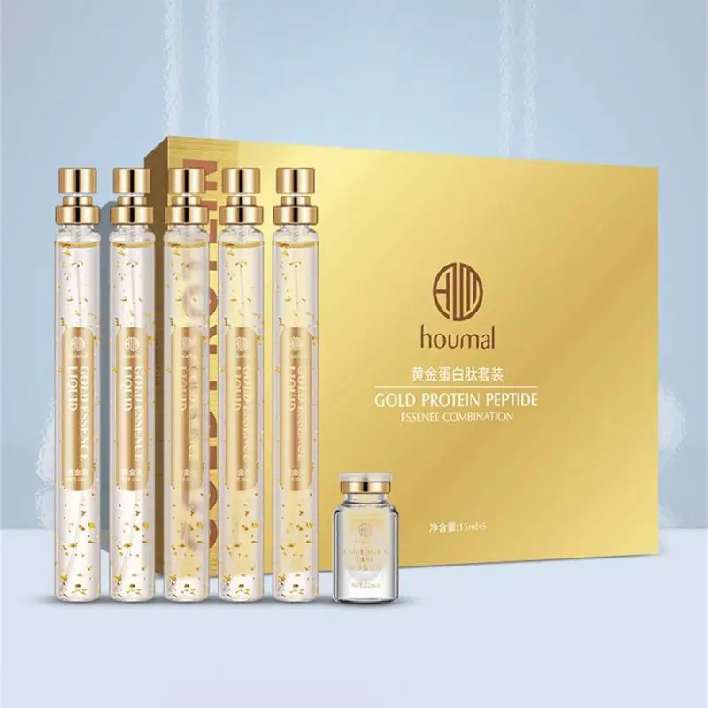 

24k Gold Collagen Protein Peptide Line Carving Set Face Filler Absorbable Protein Thread Lifting Firming Anti-aging Face Serum