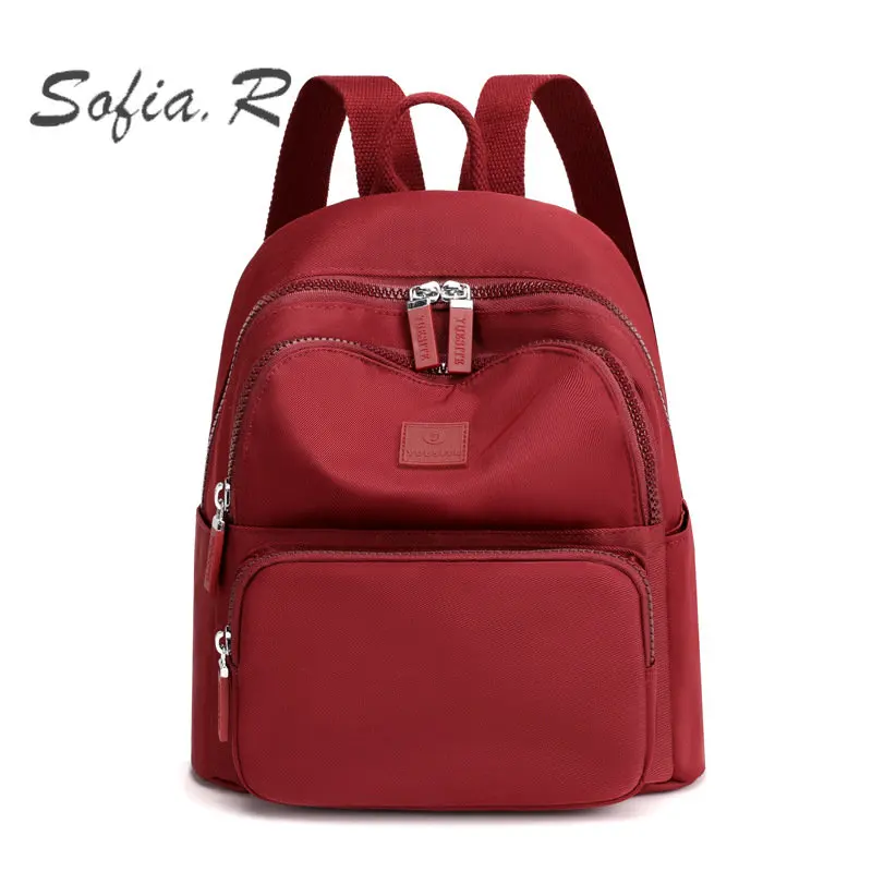 

Female Backpack Fashion Casual Solid Color Schoolbag 2021 New Trend College Student Travel Large Capacity Small Backpacks