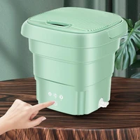 portable folding washing machine for clothes socks underwear cleaning washer mini small travel washing machine with dryer bucket