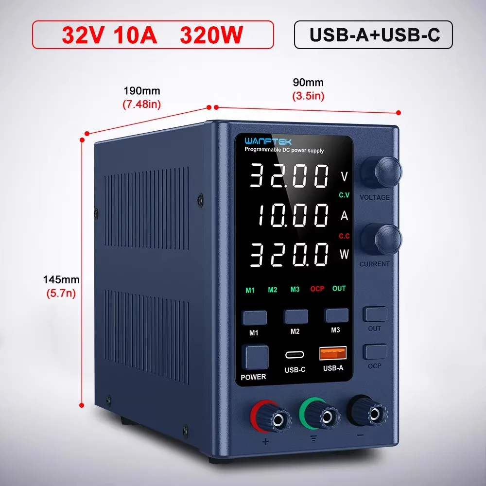 

Wanptek Регулируемый лабораторный источник питания