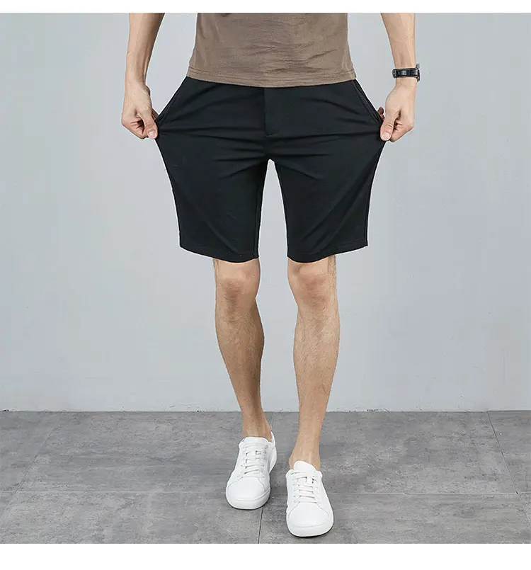 GG0254 Summer Shorts: Men's thin casual outerwear pants, trendy elastic slim fitting pants
