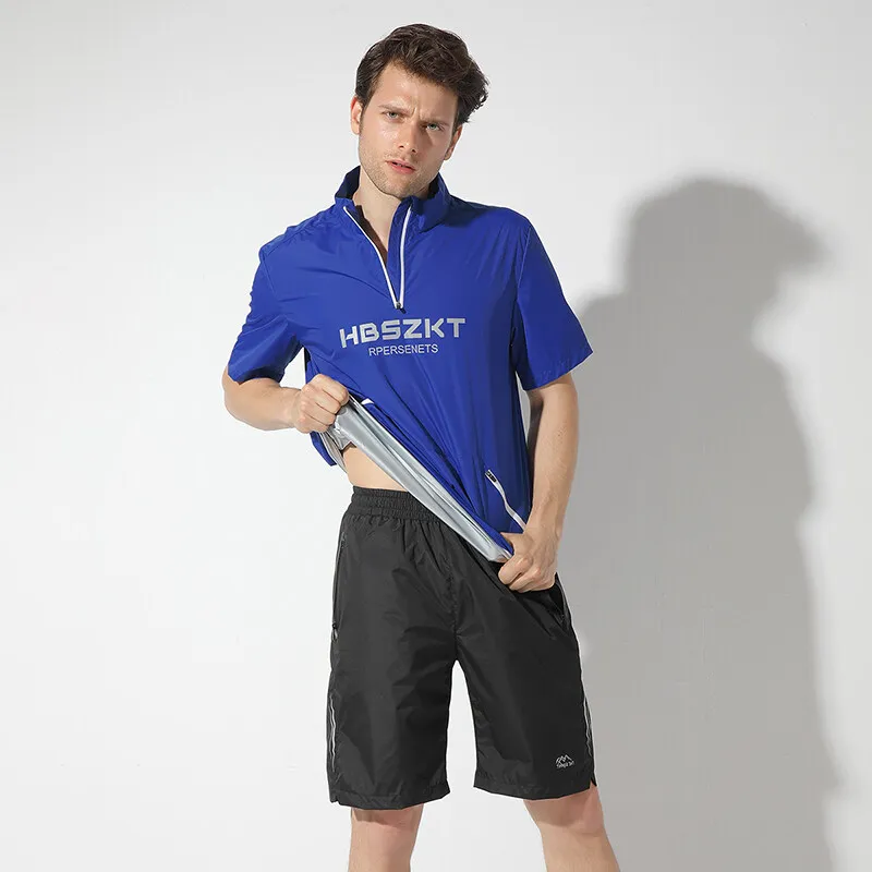 Мужской спортивный костюм для фитнеса облегающие штаны комплект из 2 предметов