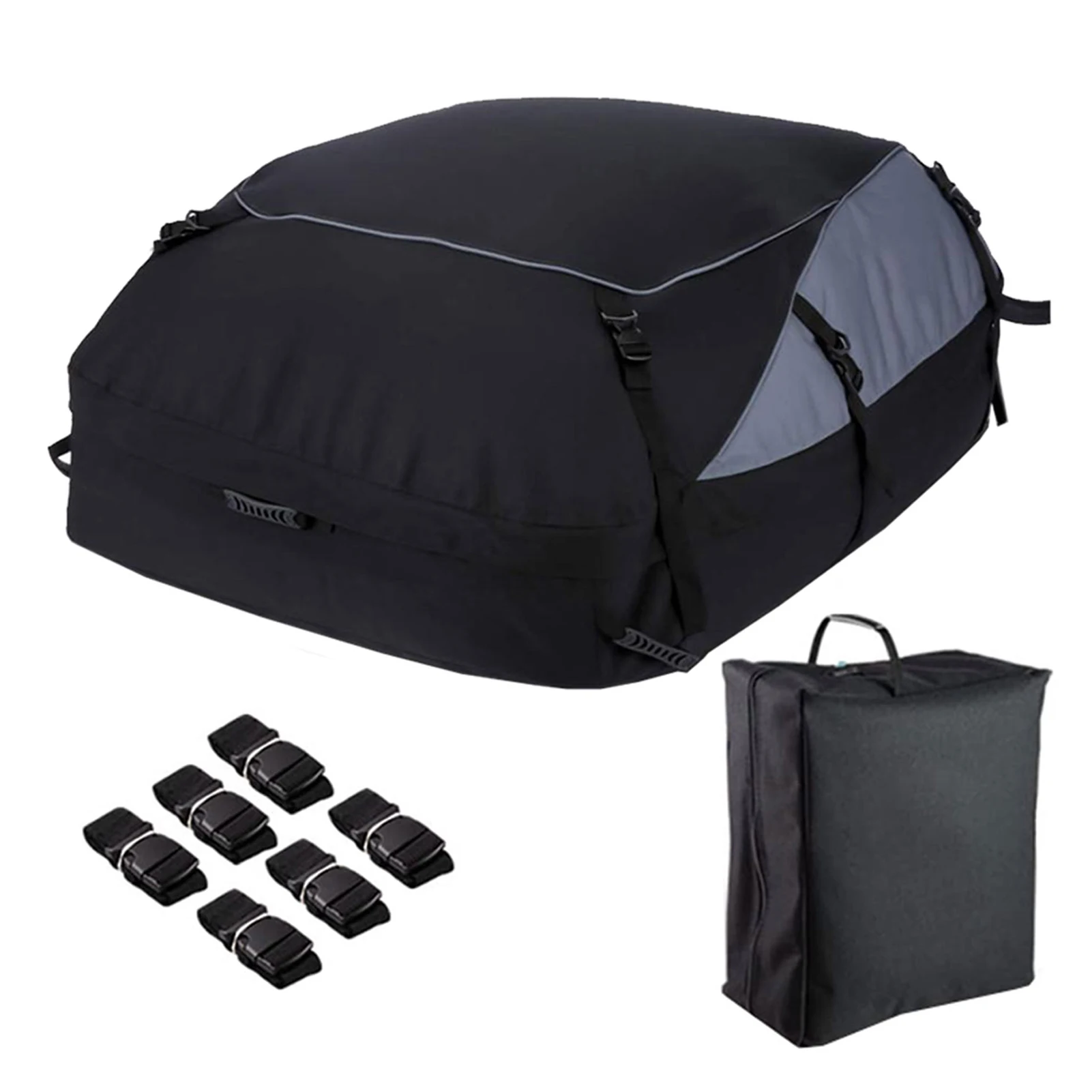 

Cargo Bag Rooftop Car Roof Bag Car Top Carrier Waterproof Soft Rooftop Luggage Carriers Easy To Install With Reinforced Straps