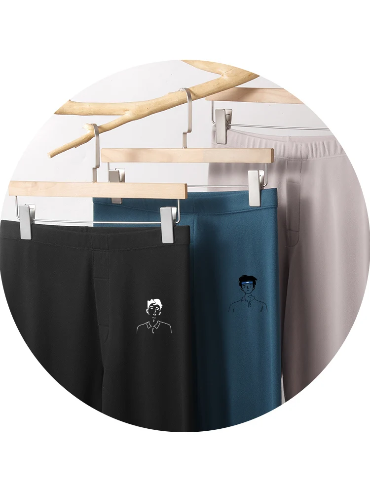 Мужские лонг-джоны Nanjiren с бесшовным подогревом из чистого хлопка осенне-зимняя