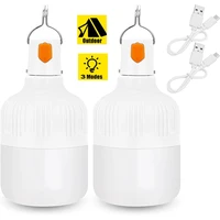 led lantern with hook usb rechargeable night light outdoor camping portable lamp fishing night light emergency lights portable
