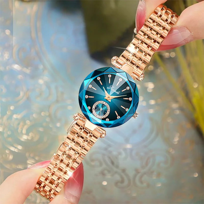 Women Watches 2023 Gold Luxury Brand Diamond Quartz Ladies Wrist Watches For Stainless steel Clock Female Watch relogio feminino