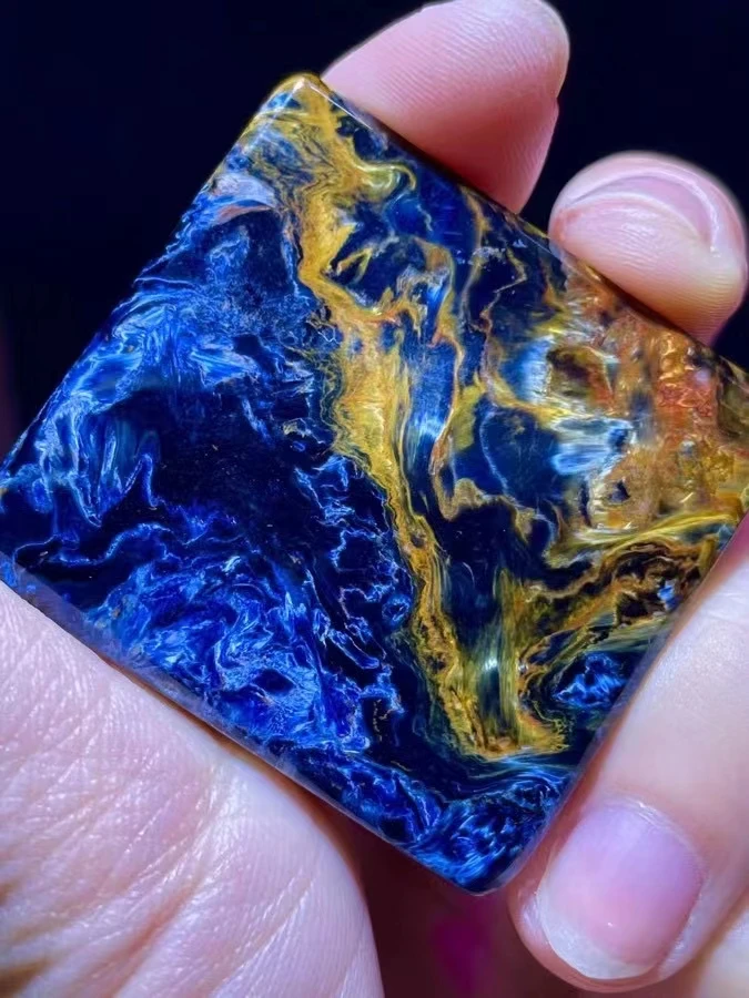 Подвеска из натурального синего пьестерсита обручающая для женщин и мужчин