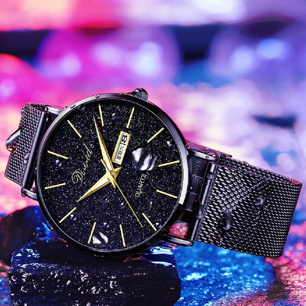 

Новые мужские часы с индивидуальным циферблатом, студенческие трендовые водонепроницаемые ультратонкие спортивные часы для мужчин, модны...