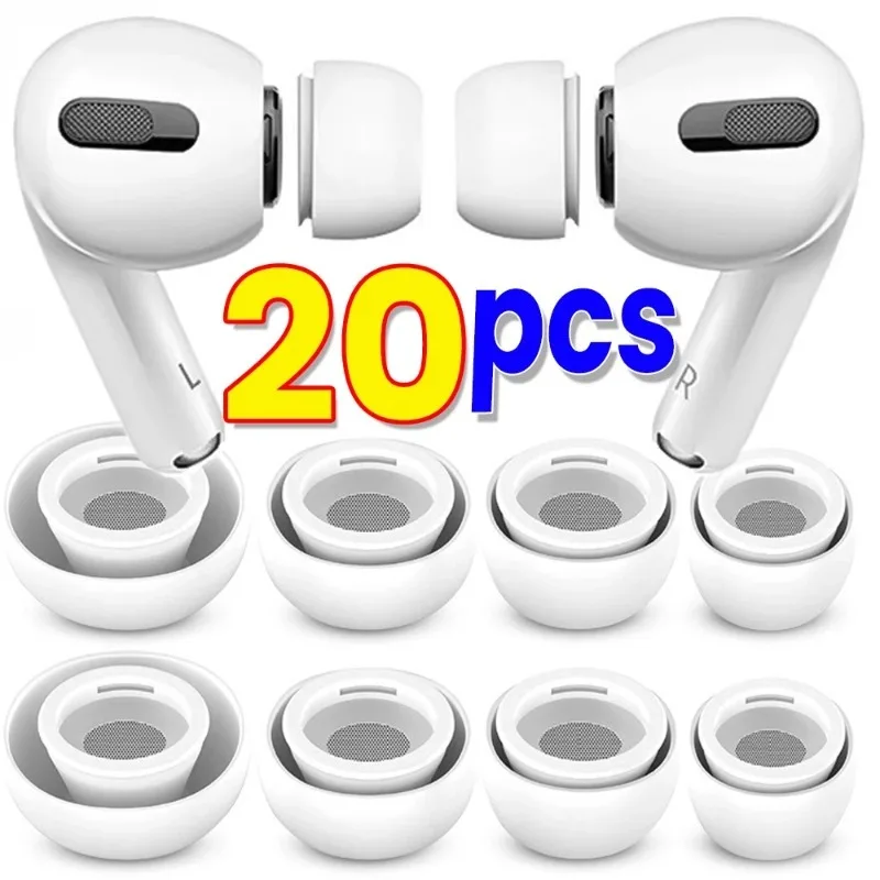 Фото 20-2 шт. силиконовые наушники для Apple AirPods Pro 1 2, противоскользящие сменные наушники, аксессуары для ушей, мягкие силиконовые затычки для ушей №1