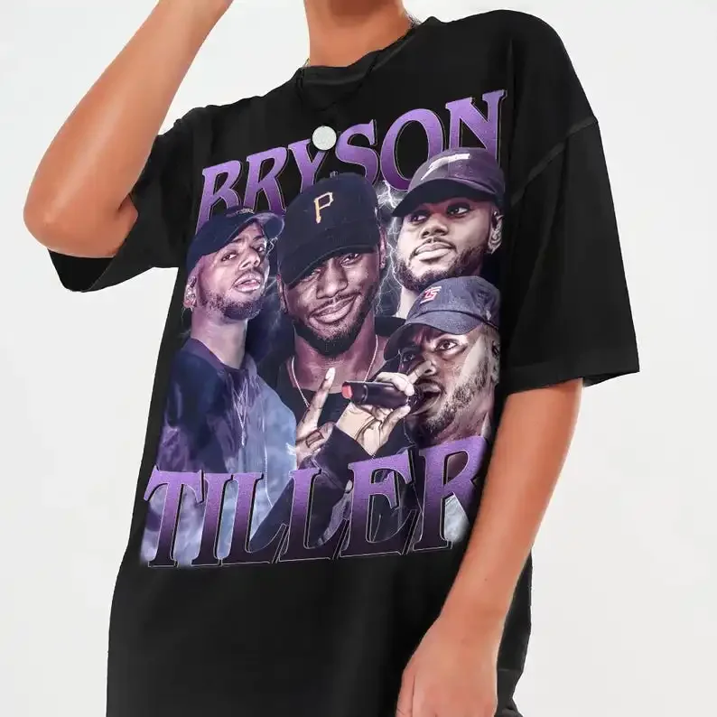 Bryson винтажная футболка Tiller Limited в подарок унисекс рубашка стиле ретро 90-х Y2k