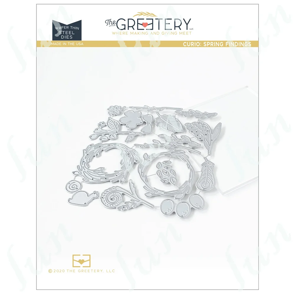 

Hot Sale New Garland Snail Background Metal Cutting Dies Scrapbook Diary Decoration Embossing Stencil Diy Greeting Card Handmade